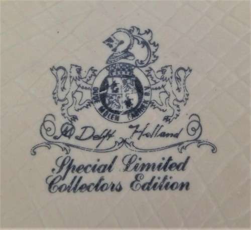 Limited Edition Delft `Oude Molen Fabriek` Tile / Dish