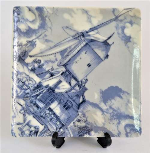 Limited Edition Delft `Oude Molen Fabriek` Tile / Dish