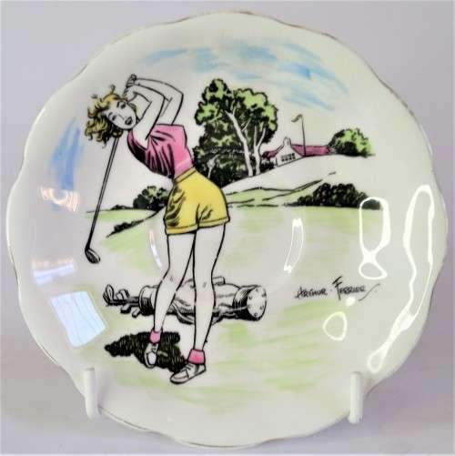 Royal Albert `Grass Widow? Golf` Saucer (2 available)