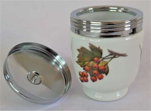 Royal Worcester Large `Evesham` Egg Coddler (2 available)