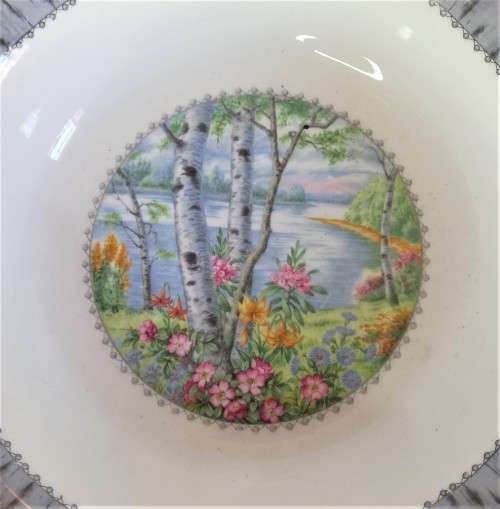 Large Royal Albert `Silver Birch` Bowl
