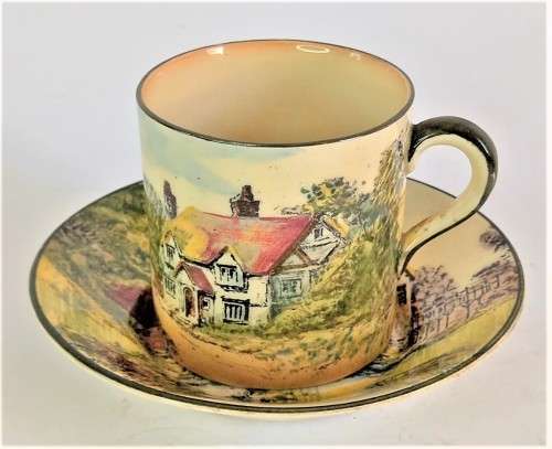 Royal Doulton `Country Cottage` Coffee Duo (4 available)