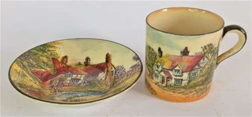 Royal Doulton `Country Cottage` Coffee Duo (4 available)