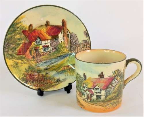 Royal Doulton `Country Cottage` Coffee Duo (4 available)