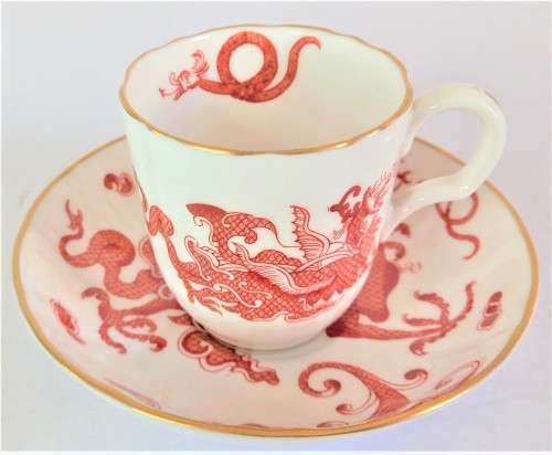 Royal Worcester `Chinese Dragon` Coffee Duo (2 available)
