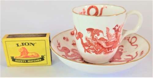 Royal Worcester `Chinese Dragon` Coffee Duo (2 available)