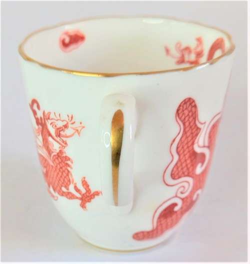 Royal Worcester `Chinese Dragon` Coffee Duo (2 available)