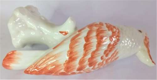 Large Italian Ceramic Parrot Figurine