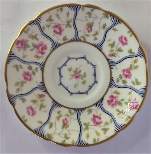 Coalport `Trellis Rose` Coffee Duo (2 available)
