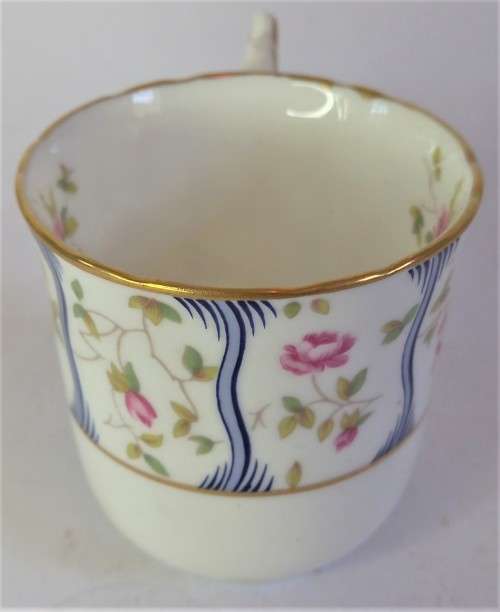 Coalport `Trellis Rose` Coffee Duo (2 available)