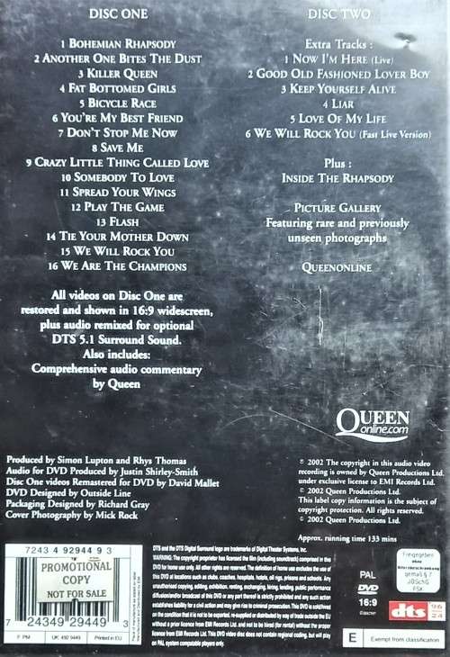 Queen Greatest Video Hits 1 (2-DVD Set)