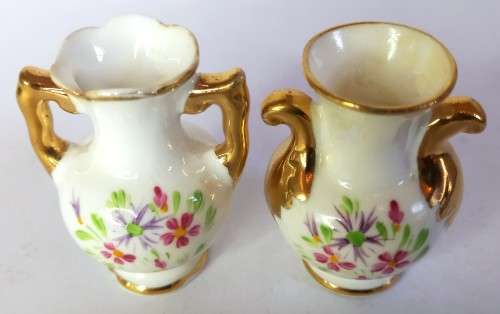 2 x Arthur Bowker Miniature Vases