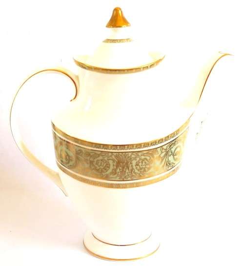Royal Doulton `English Renaissance` Tea Pot and Milk Jug