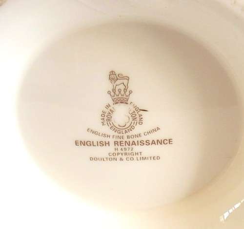 Royal Doulton `English Renaissance` Tea Pot and Milk Jug