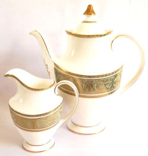 Royal Doulton `English Renaissance` Tea Pot and Milk Jug