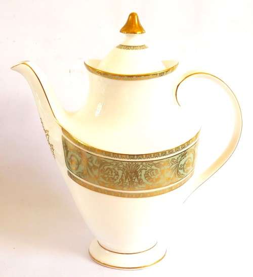 Royal Doulton `English Renaissance` Tea Pot and Milk Jug
