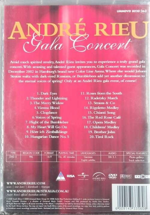 Andre Rieu Gala Concert (DVD)