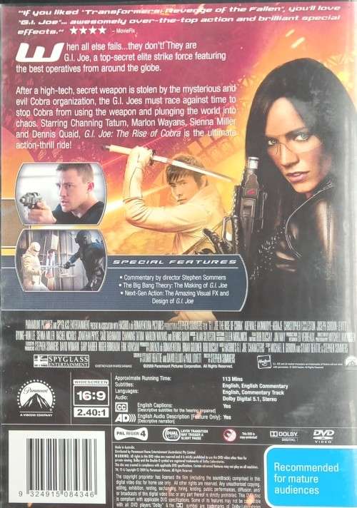 G.I. Joe The Rise of Cobra (DVD)