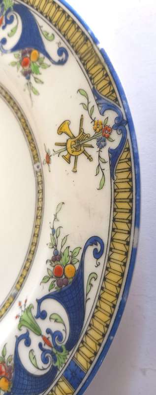 Royal Worcester `Bordeaux` Tea Trio *VERY RARE*