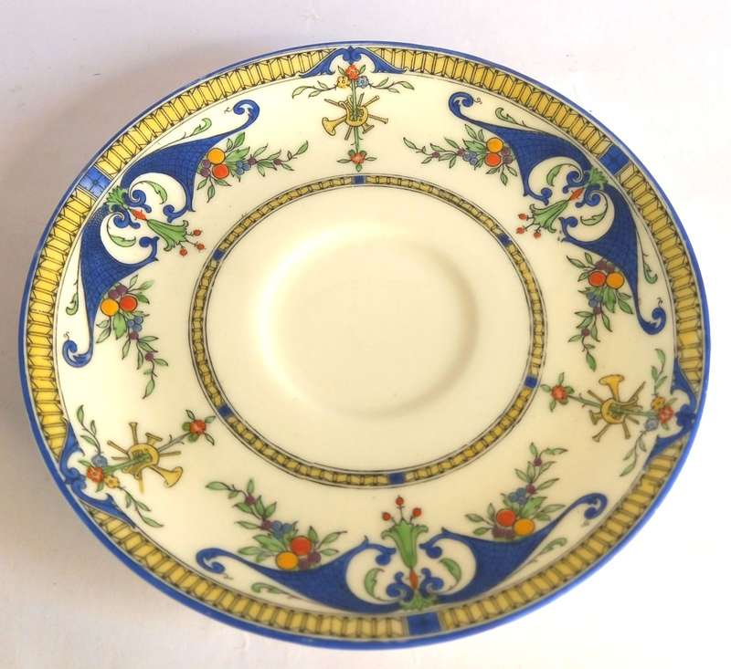 Royal Worcester `Bordeaux` Tea Trio *VERY RARE*