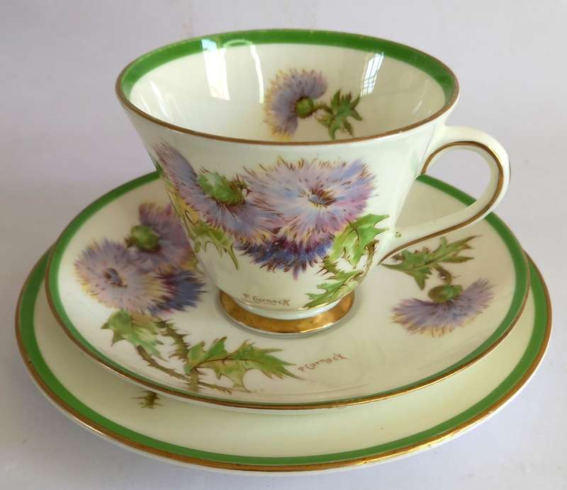 Royal Doulton `Glamis Thistle` Trio (2 available)