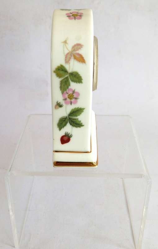 Wedgwood `Wild Strawberry` Porcelain Clock *RARE*