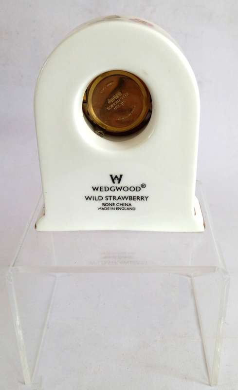 Wedgwood `Wild Strawberry` Porcelain Clock *RARE*