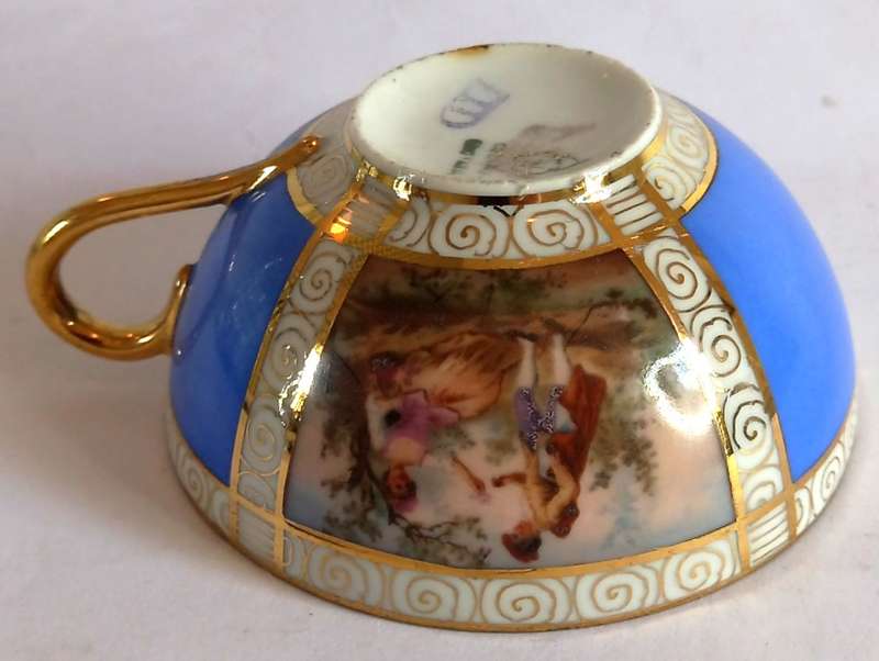 Czechoslovakian FSK Demitasse Tea Duo