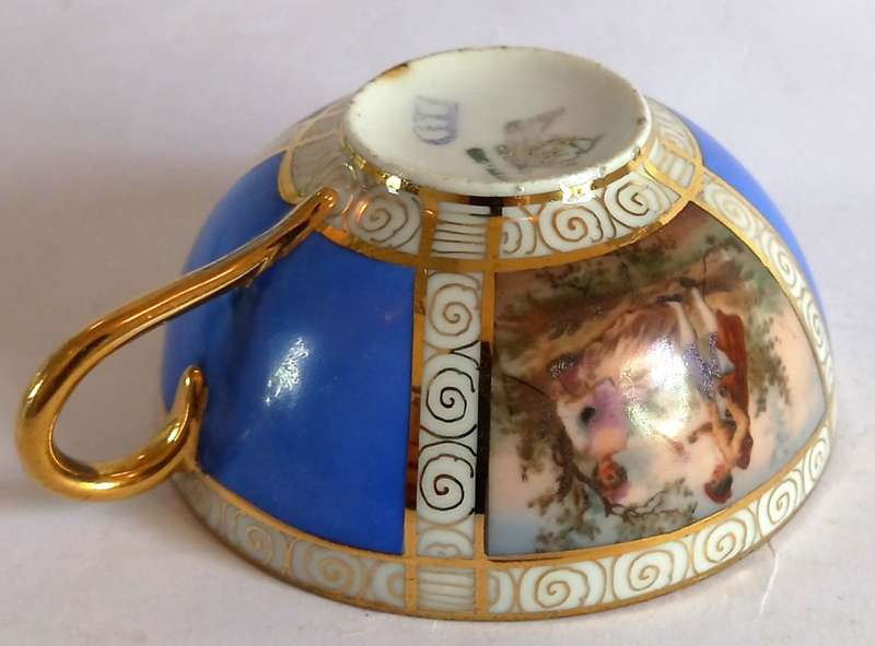 Czechoslovakian FSK Demitasse Tea Duo