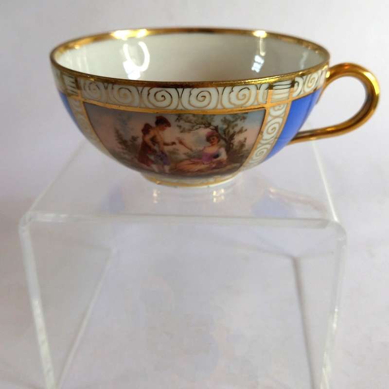 Czechoslovakian FSK Demitasse Tea Duo