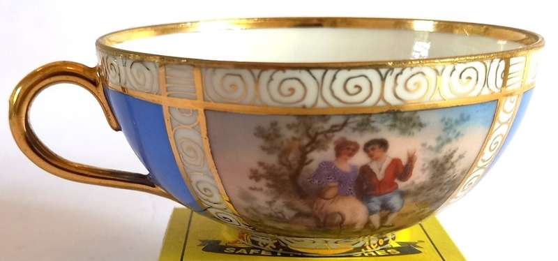 Czechoslovakian FSK Demitasse Tea Duo