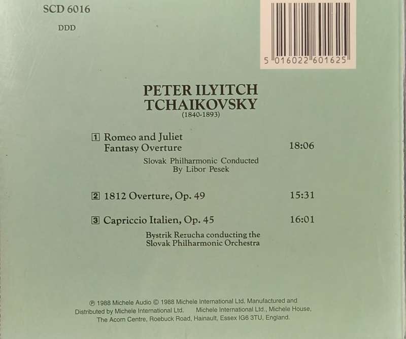 Tchaikovsky: Capriccio Italien & Overtures (CD)