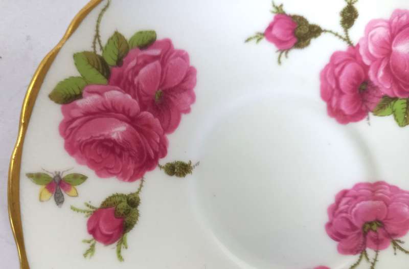 Foley `Century Rose` Demitasse Duo