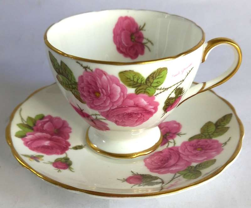Foley `Century Rose` Demitasse Duo