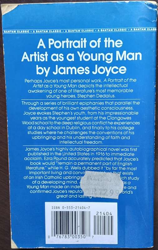 James Joyce, A Portrait of the Artist as a Young Man