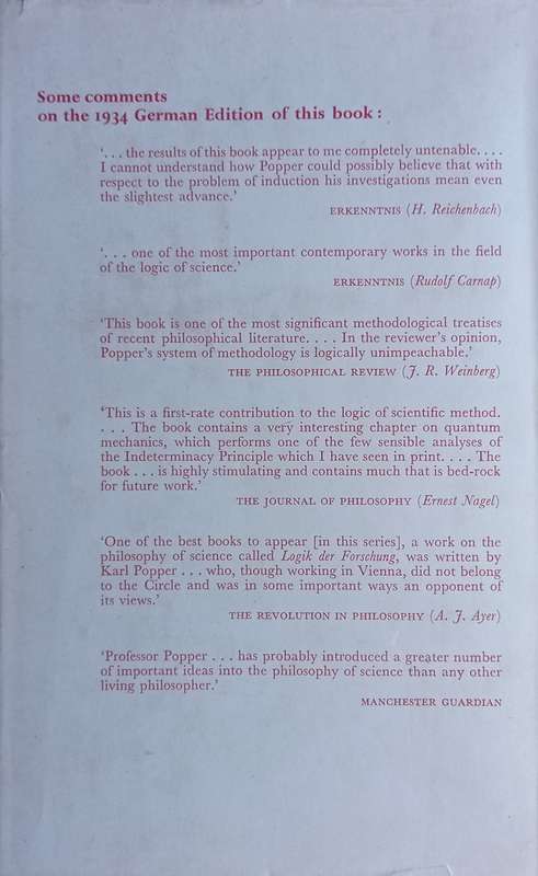 Karl Popper, The Logic of Scientific Discovery (1st edition)