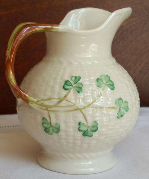 Belleek "Shamrock" Milk Jug or Creamer