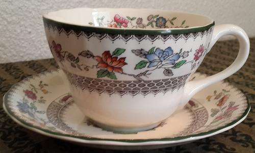2 Spode "Chinese Rose" Breakfast Duos (bid/duo)