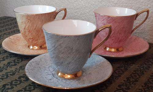 Set of 3 Royal Albert "Gossamer" Duos (bid/duo to take all)