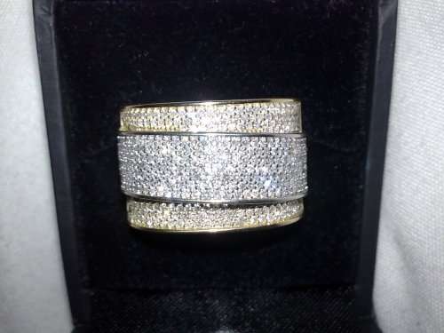 9 Ct Ladies Diamond Dress Ring (420 Dia 1.00 KLS)