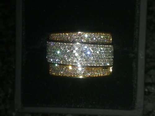 9 Ct Ladies Diamond Dress Ring (420 Dia 1.00 KLS)