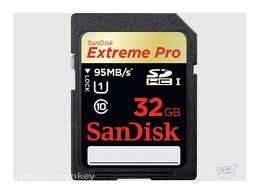 Sandisk Extreme Pro 32GB 95MB/S SDHC UHS-I SD Card