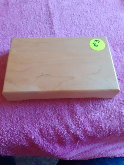 Light Wooden Coin Holder Box - SA Mint - Natura 1996