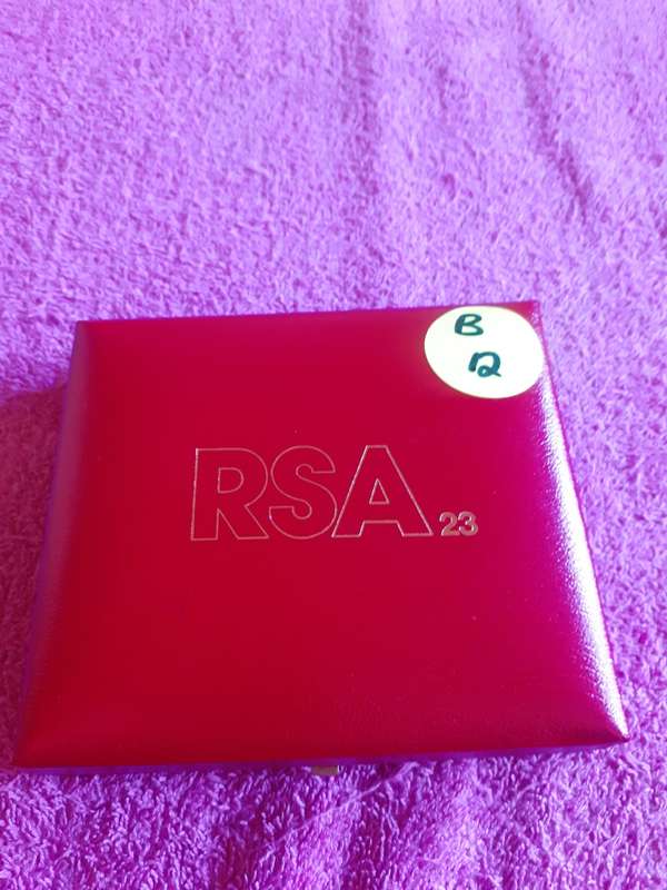 Red Coin Holder Box - RSA 1961 - 1984