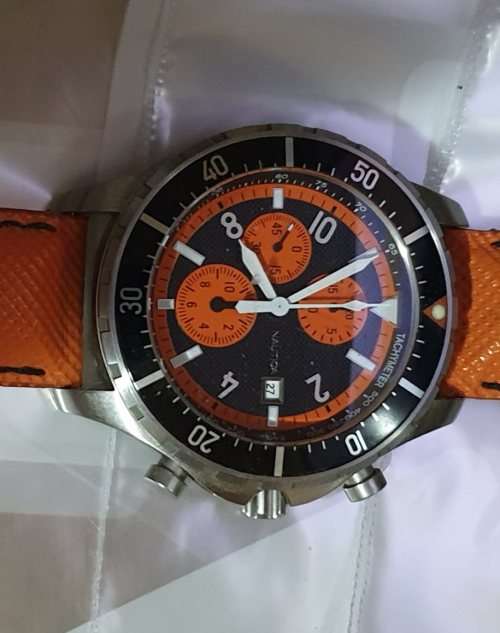 Nautica Men's Chronograph Watch Model A23090 in Orange
