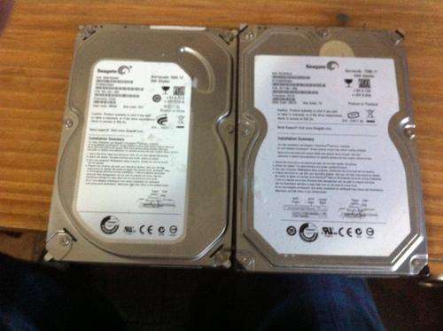 1Terra Byte and 500 Gigabyte Harddrives