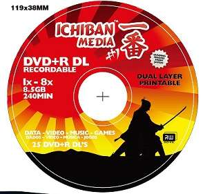 ICHIBAN MEDIA DVD-R Printable 50x pack