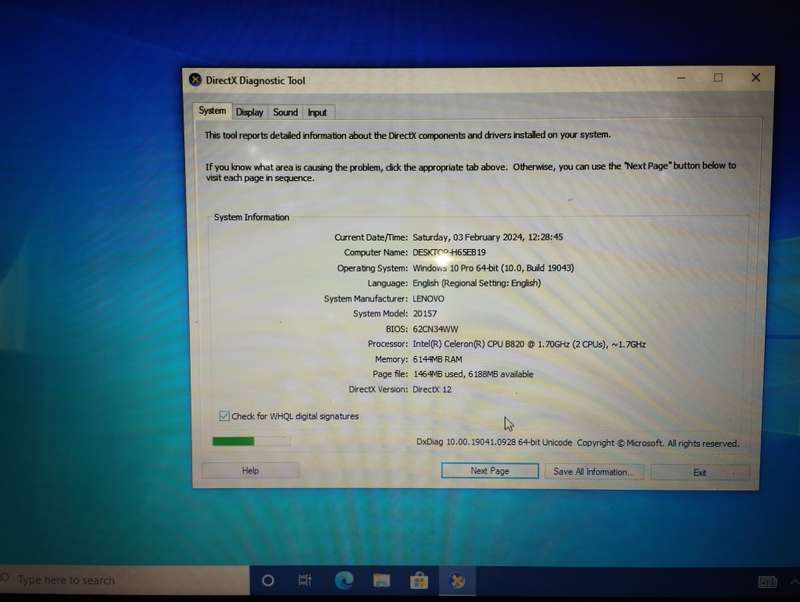 lenovo G580-6GB Ram-120GB HDD
