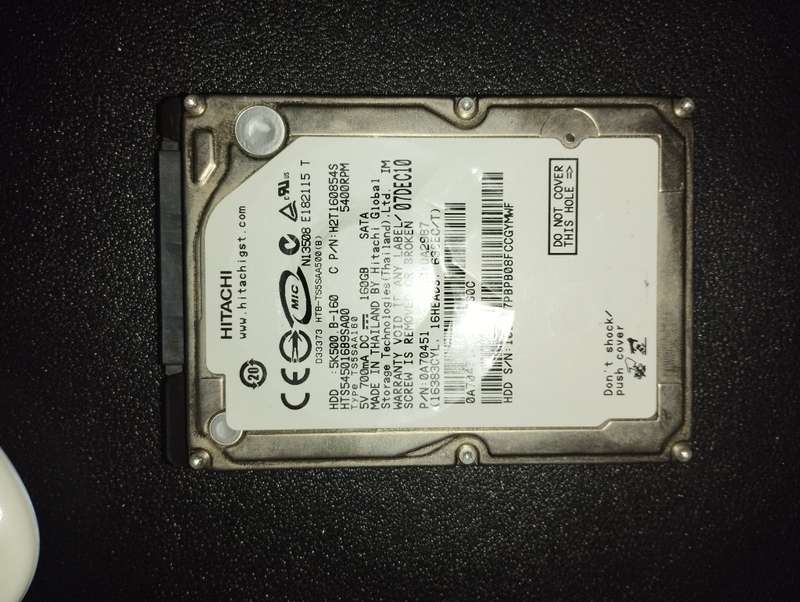 Hitachi 160GB hard driver laptop