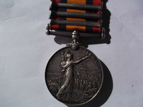 QSA 3 CLASPS TO 7056 PTE J BEAL 2 E YORK REGT